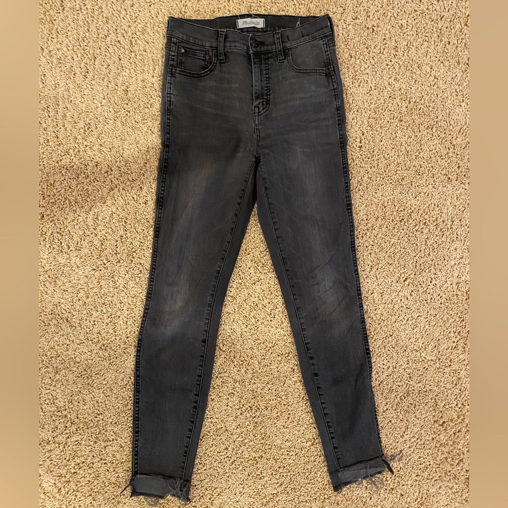 Madewell Skinny Jeans with Raw Step-Hem